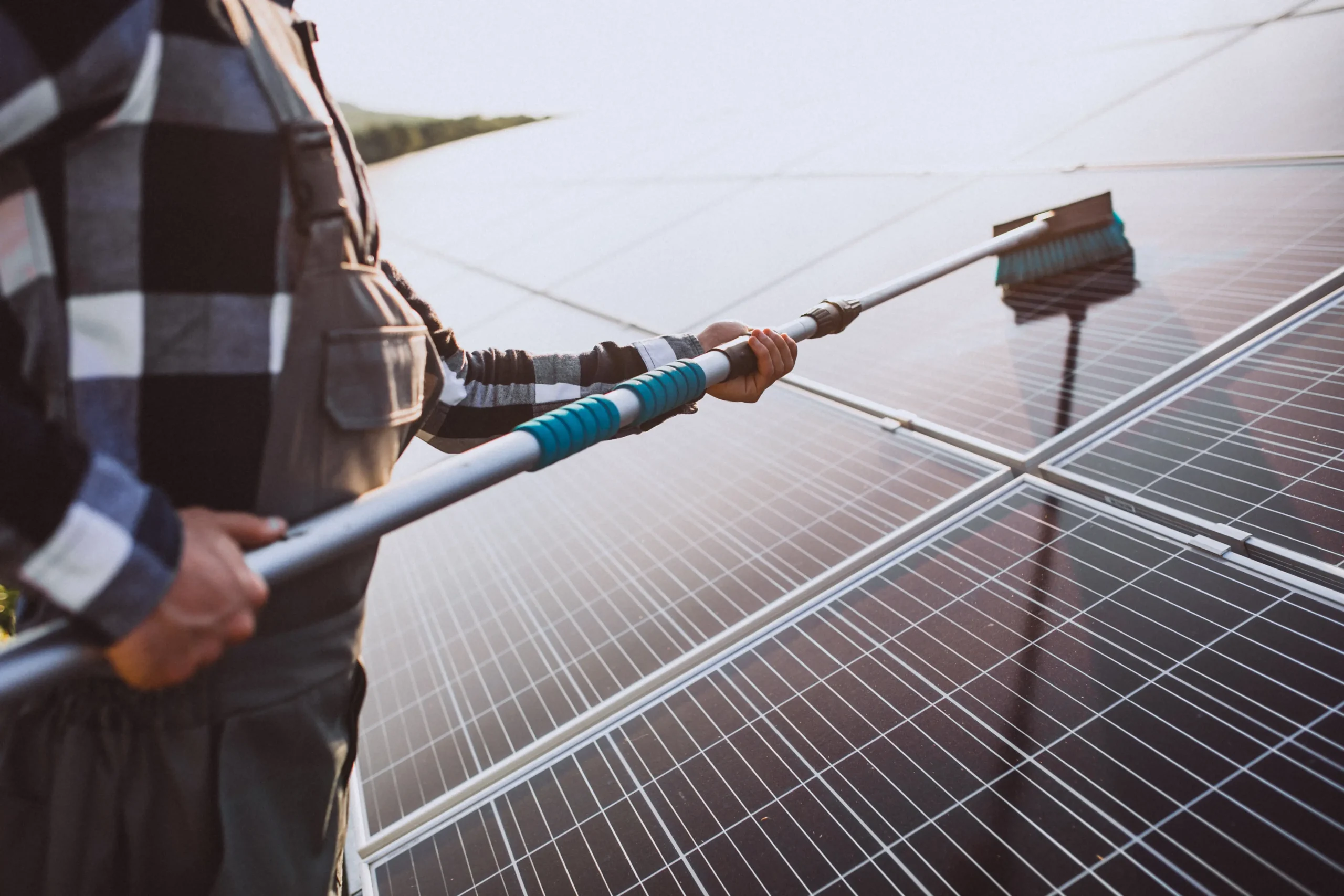 Solar panel system maintenance