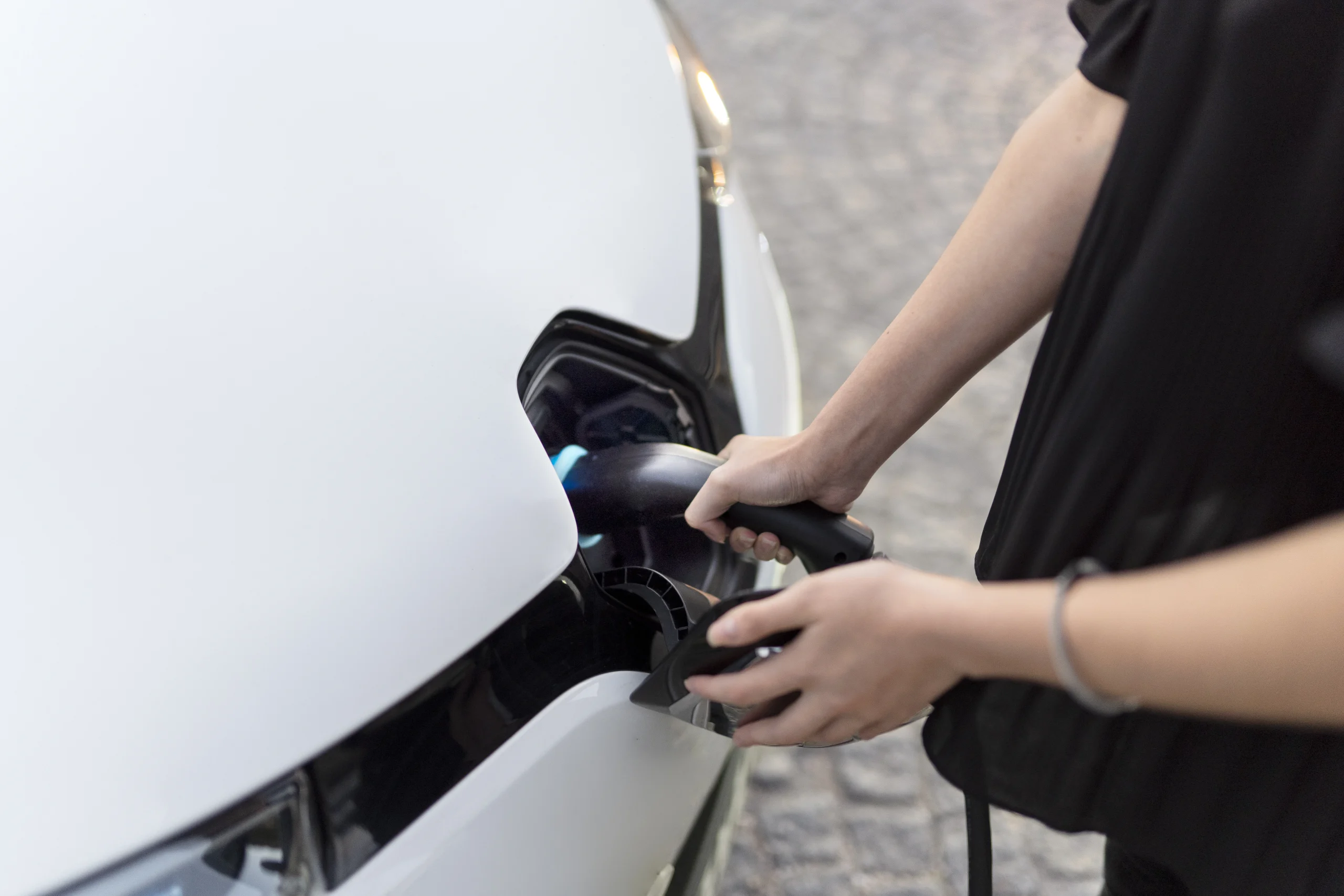 close up electric car