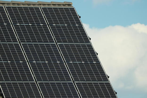 Solar panels on an Essex roof
