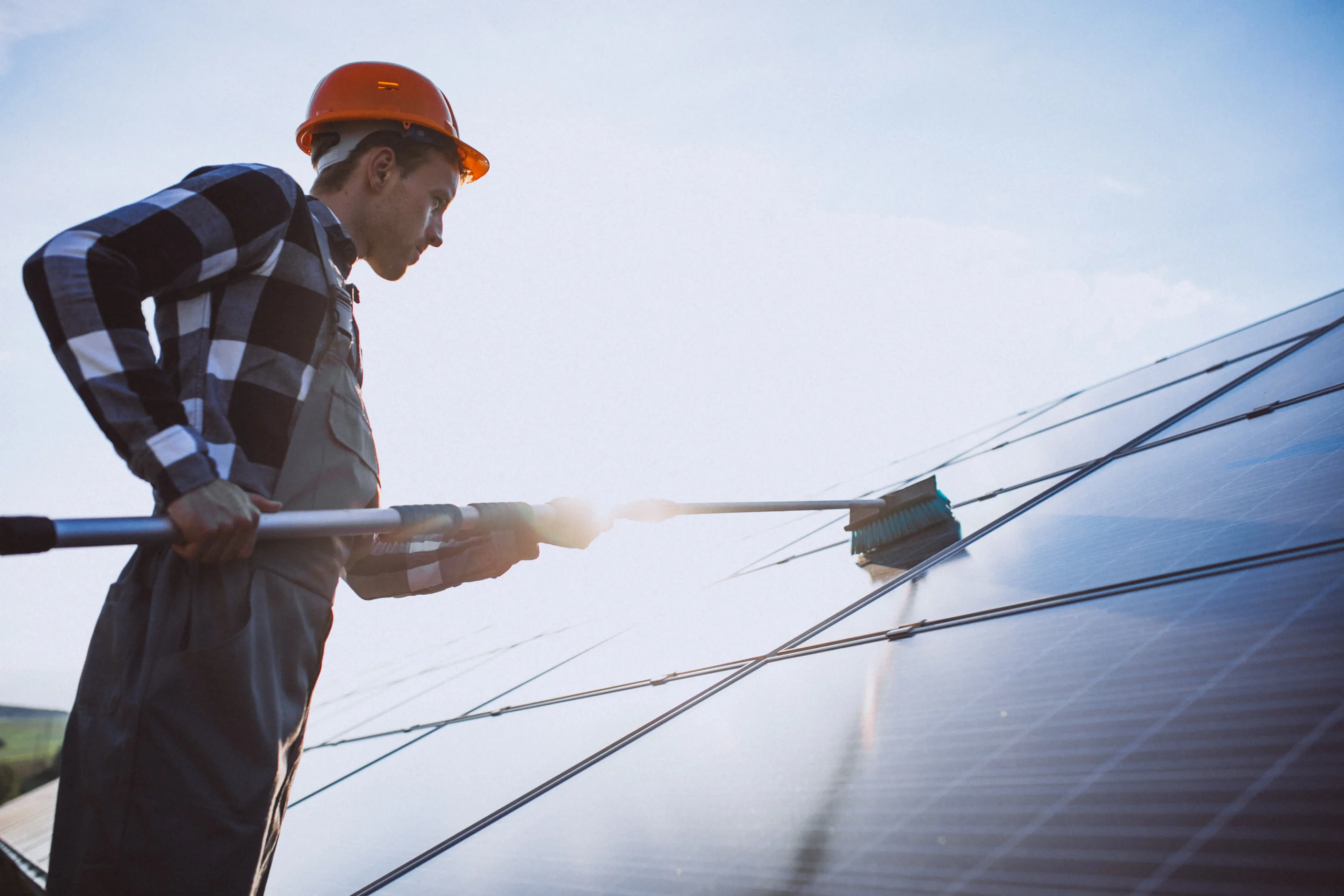 how to clean photovoltaic panels
