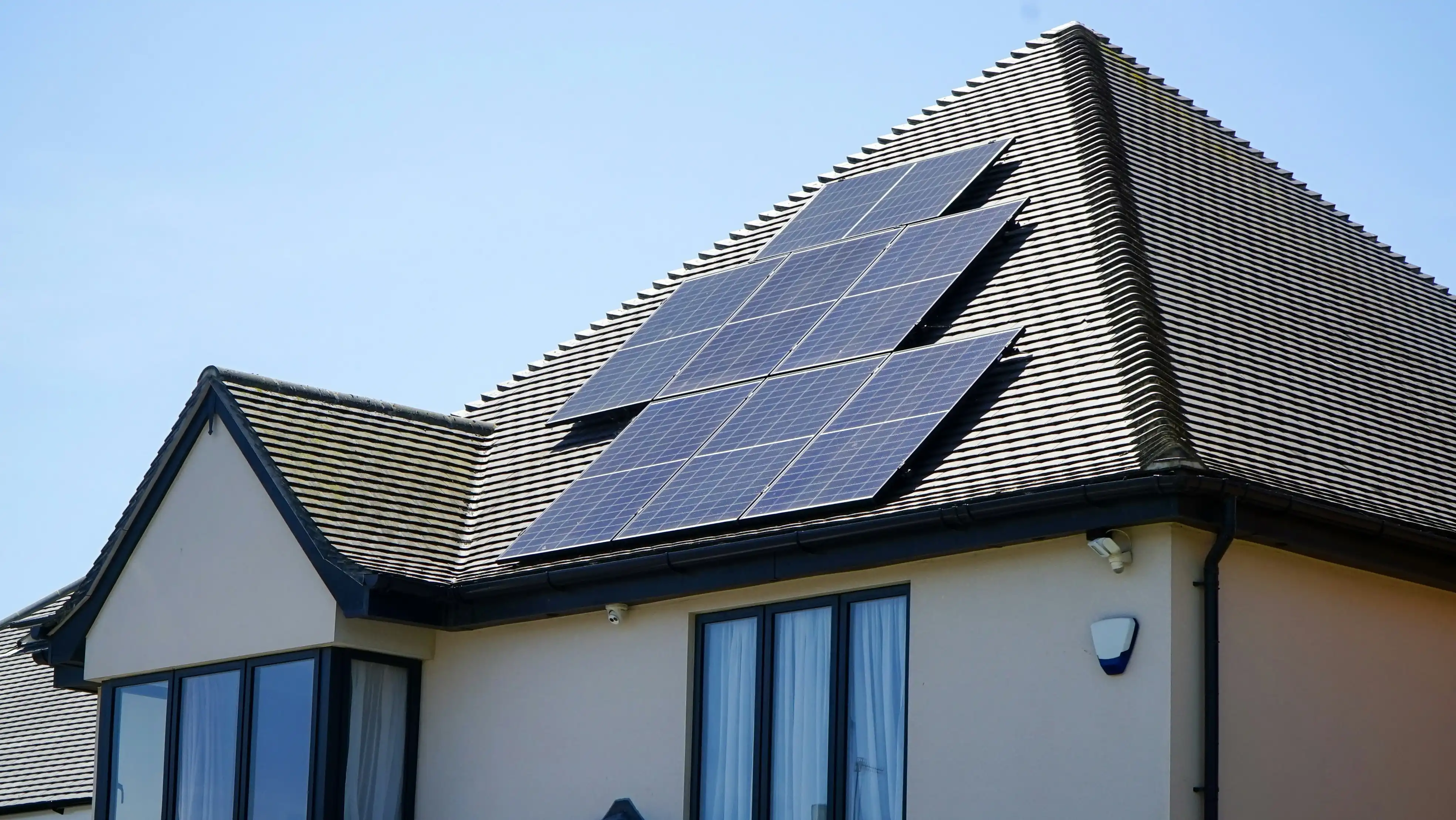 Solar panel installation on a Suffolk home