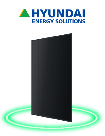 W all black hyundai solar panel png