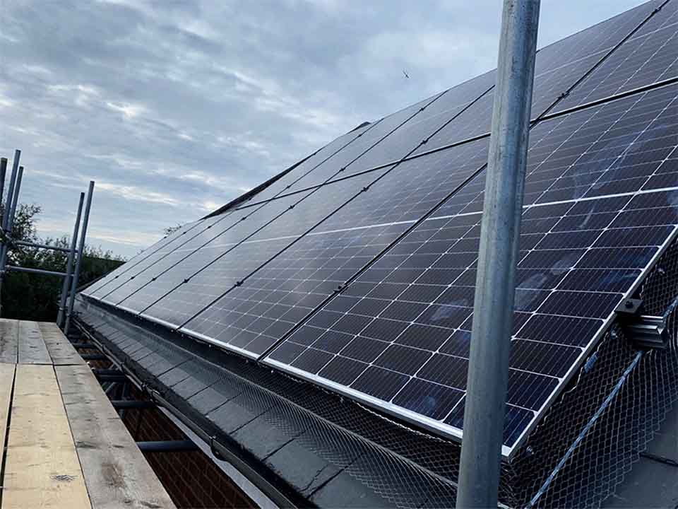 Bird Proofing Solar Panels jpg