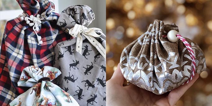 Eco Friendly Christmas Wrapping bags jpg