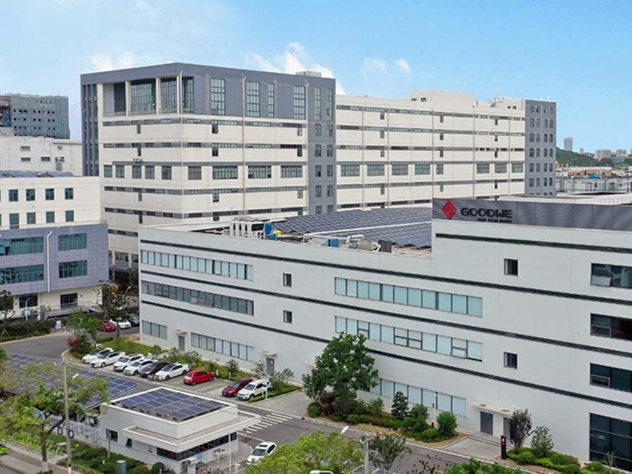 Goodwe solar panels on factory jpg