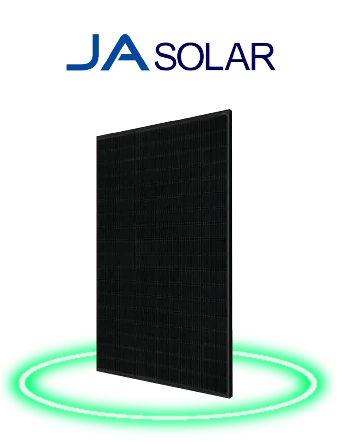 all black ja solar panels png