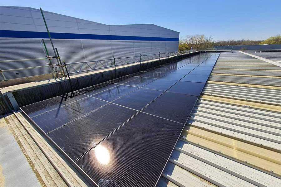 solar panels installed on corrugated metal roof jpg