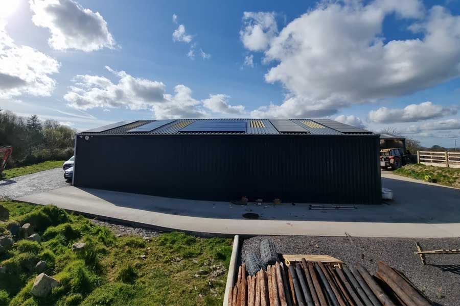 solar panels on a metal roof jpg