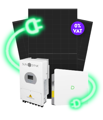 solar panels with dyness battery UK webp